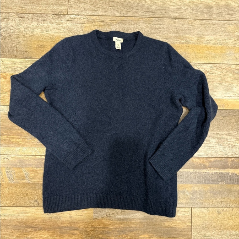 L.L. Bean Women's Navy Crewneck Sweater